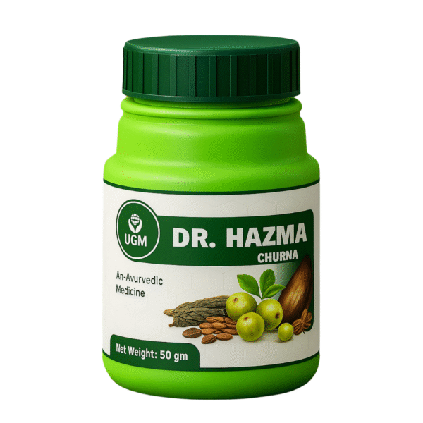 UGM Dr. Hazma Churna – 50g Ayurvedic Digestive Powder for Gas, Acidity & Constipation Relief
