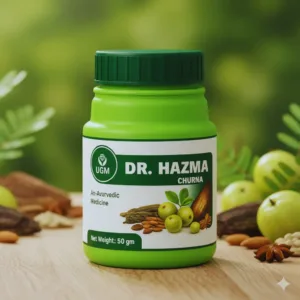 UGM Dr. Hazma Churna – 50g Ayurvedic Digestive Powder for Gas, Acidity & Constipation Relief